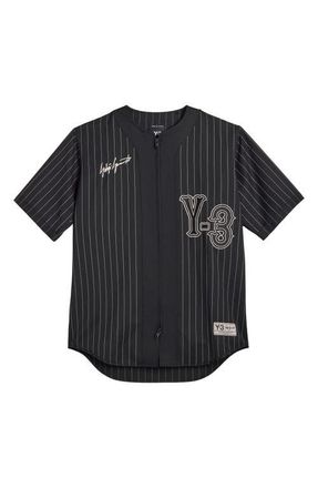 Yohji Yamamoto Elite 5 Baseball Shirt in Black at Nordstrom, Size Xx-Large