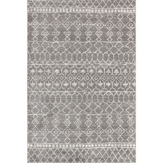 Jonathan Y Designs Izil Moroccan Beni Souk Area Rug in Gray/cream at Nordstrom, Size 3Ft 0In X 5Ft 0In