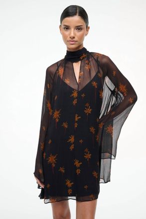 Staud Esther Mini Dress In Autumn Night
