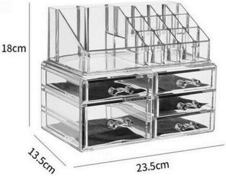 Trade Shop Trade Shop - Espositore Organizer Porta Trucco Box Portagioie Cosmetici 5 Cassetti