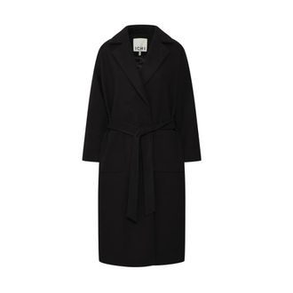 Ichi Ichi - Ihjannet JA2 Riemenjas - Dames - Mantels - Zwart - Maat: L