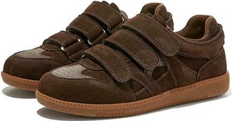 Generic NYSBH Womens Sneakers Flat Women Plus Size Non-Slip Female with Tilted Toe Shoes Brown