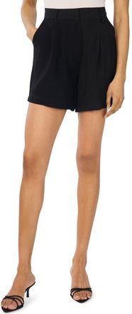 Vince Camuto Elastic Back Shorts in Rich Black at Nordstrom, Size 16