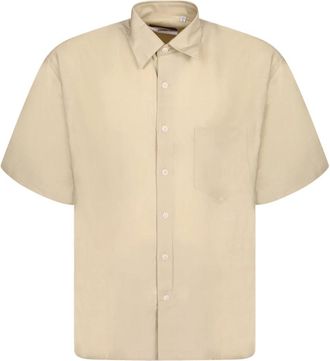 Costumein Short Sleeve Shirts - Heren - Korte mouwen Overhemden - Beige - M - Overhemden
