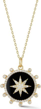 Sphera Milano Medallion Pendant Necklace in Gold at Nordstrom Rack