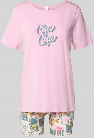 Skiny Skiny Regular Fit Pyjama-Set mit Motiv-Print in Rosa, Gr&ouml;&szlig;e 36