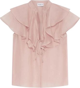 Marella Mlsgazza Blouse - Dames - Blouses - Roze - M - Overhemden