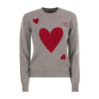 MC2 Saint Barth Truien & Vesten, Dames, Grijs, S, Wol, New Queen Sweater