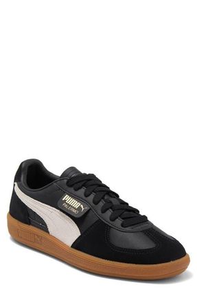 Puma Palermo Leather Sneaker in Black at Nordstrom, Size 10.5