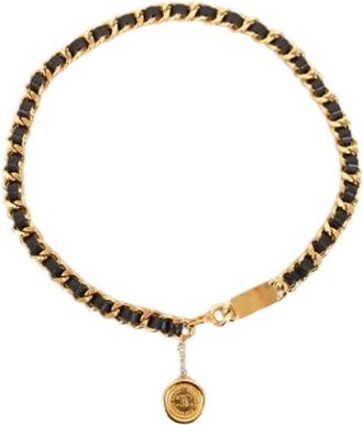 Chanel Pre-owned Belts, female, Black, Size: ONE SIZE Pre-owned Vintage Fabric Belt