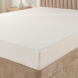 Aspire Home Accents Essentials 10cm Re-Engineered Foam Mattress in White | Size: Small Single