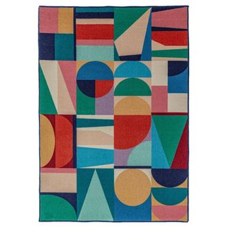 Flair Rugs Alfombra de lana multicolor 140x200cm