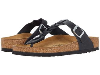 Birkenstock Gizeh Braided - Oiled Leather Womens Shoes Black Oiled Leather : EU 36 (US Womens 5-5.5) Regular