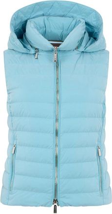 Moorer Tinnari Vest - Dames - Bodywarmers - Blauw - 2XL - Polyester - Jassen