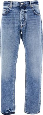 Icon Denim Los Angeles Jeans, Heren, Blauw, W31, Denim, Blauwe Denim Jeans met Logopatch