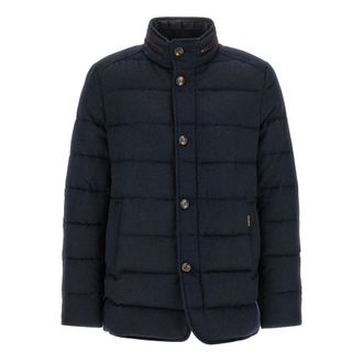 Moorer Nomos-LS9 Jas - Heren - Winterjassen - Blauw - 3XL - Wol - Jassen