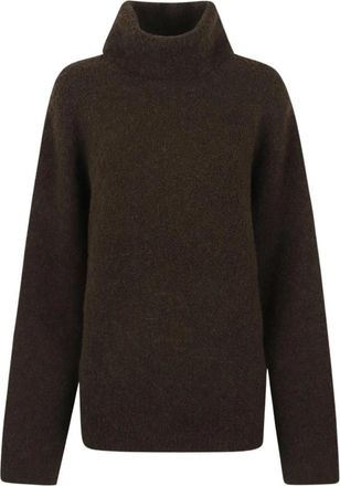 Toteme Boucl&eacute; Turtleneck - Dames - Coltruien - Bruin - S - Wol - Truien & Vesten