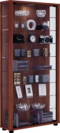 ebuy24 Ebuy24 - Vitrina De Vidrio Vcm De Pie Vitrina De Vidrio Con Vidrio De Seguridad Esg Dimensiones Aprox. 113 X 59 X D. 18 Cm Vidrio De Vitrina De Soport