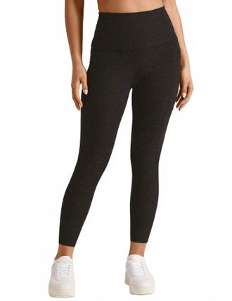 Beyond Yoga Spacedye Out Of Pocket High Waist Capri Legging In Darkest Night