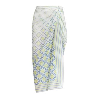 Casablanca Beachwear, female, Green, Size: ONE SIZE Degrade Monogram Pareo