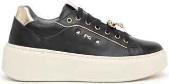 Nero Giardini Zwarte Sneakers Plat - Dames - Sneakers - Zwart - 39 EU - Schoenen