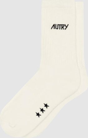 Autry Chaussettes Main Unic Stars Cream Black