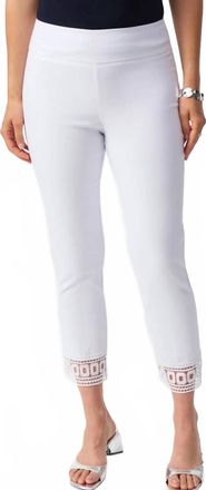 Joseph Ribkoff Millennium Cropped Pull-On Pants In White