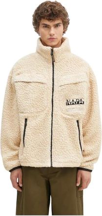 Napapijri Heren, Sport, Beige, Maat: XL Wol