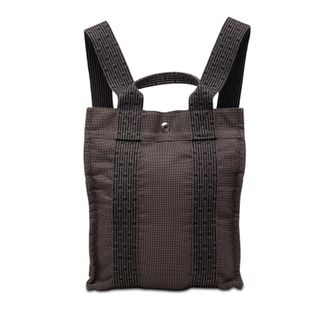 Herm&egrave;s Pre-owned Hermes Canvas Herline Backpack PM Unisex TXW9DZJ5LD322H2D