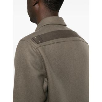 Rick Owens Virgin Wool Shirt Jacket - Gray