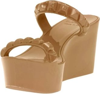 Carmen Sol Womens Tonino Mid Wedge In Nude