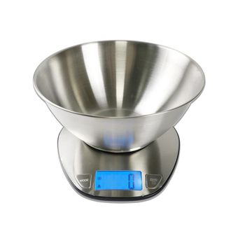 OEM Balanza De Cocina Digital De Acero Inoxidable Con Recipiente Integrado, Con Capacidad De Pesaje De Hasta 5 Kg