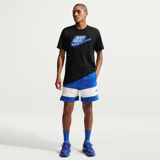 Nike Mens Nike Sportswear Club Fleece Shorts in Blue | IO9625-480