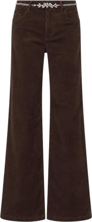 Liu Jo Pantalones acampanados Bottom Up - Trousers - Mujer - Marr&oacute;n - W25