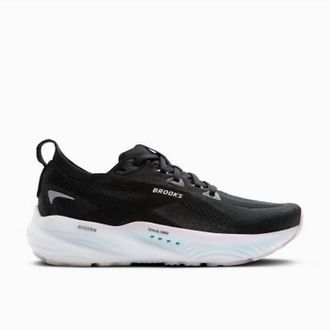 Brooks Womens Glycerin 22 Shoes In Black/orchid Ice/white