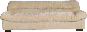 Dutchbone 3-Sitzer Design Sofa Douglas, Samtbezug Beige