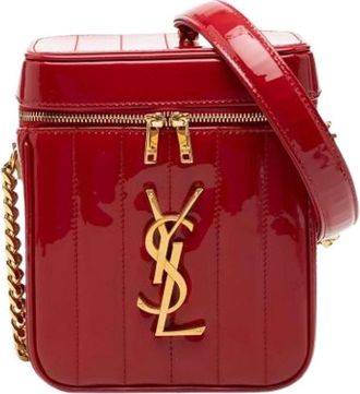 Saint Laurent Pre-owned Cross Body Bags, female, Red, Size: ONE SIZE Pre-owned Vicky Vanity Bag