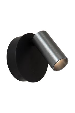 Lucide Foco de pared de aluminio con 1 led integrado, hierro gris