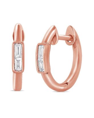 Sabrina Designs 14K Rose Gold 0.14 Ct. Tw. Diamond Huggie Earrings