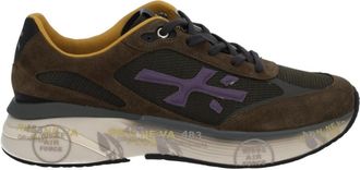 Premiata Brown Logo Sneakers