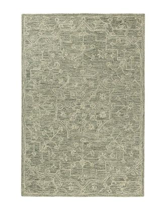 LR Home Lr Home Justino Contemporary Floral Filigree Wool Area Rug