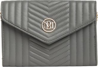 Badgley Mischka Chevron Quilted Crossbody Bag in Grey at Nordstrom Rack