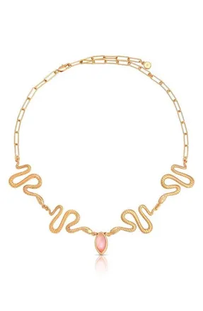Ettika Serpentina Choker Necklace in Pink at Nordstrom