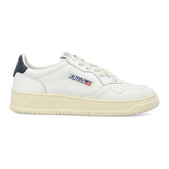 Autry Medalist Low Leather Sneakers - Heren - Sneakers - Wit - 42 EU - Katoen - Schoenen
