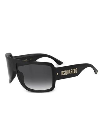 Dsquared2 Eyewear logo rectangle-frame sunglasses - men - Acetate - 71 - Black