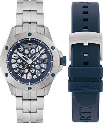 Aston Martin Thrill Rim Heren Zilveren Horloge MTRR1F504