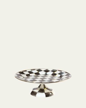 MacKenzie-Childs Small Courtly Check Pedestal Platter