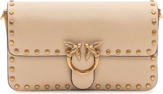 Pinko Love One Slouchy Baby - female - PINKO - Shoulder Bags - Beige - ONE SIZE - Bags