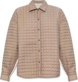 Moncler Gewatteerd overhemd - Dames - Zomerjassen - Beige - 2XS - Jassen