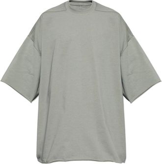 Rick Owens Oversized T-Shirt - Heren - T-shirts - Grijs - ONE Size - Katoen - Tops